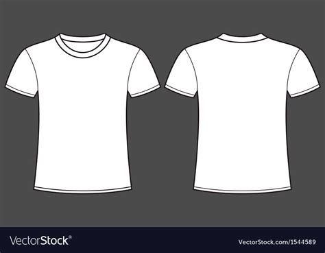 Blank t-shirt template Front and back Royalty Free Vector , #Ad, # ...