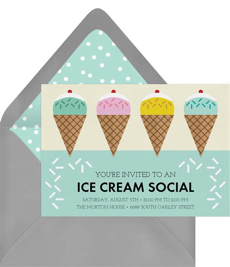 Ice Cream Social Invitations | Greenvelope.com