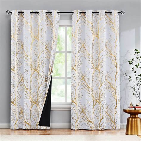 A Glittery Gold Rush: 7 Bright White and Gold Curtains!