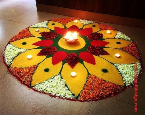 Diwali Flower Rangoli