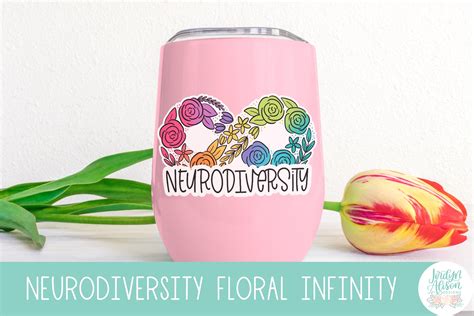 Neurodiversity Symbol, Rainbow Infinity, PNG Sticker – JordynAlisonDesigns