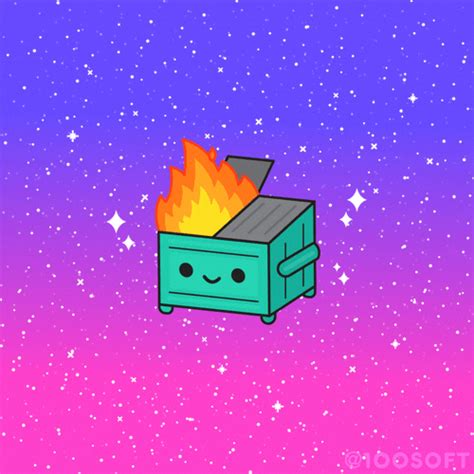 Animated Cartoon Smiley Dumpster Fire GIF | GIFDB.com