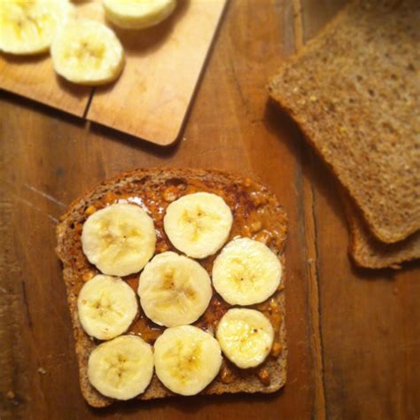 toasted peanut butter & banana sandwich