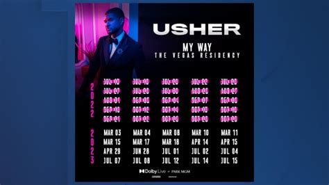 Usher Las Vegas Residency 2023 - Alabama Jazz Hall of Fame