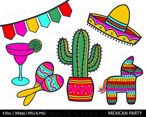 Mexican With Sombrero Clip Art