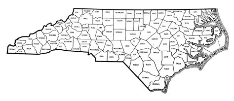 North Carolina County Map - Fotolip