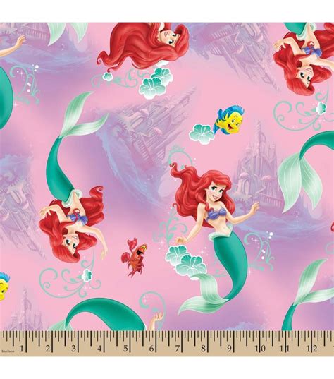 Disney Little Mermaid Underwater Cotton Fabric at Joann.com | Mermaid ...