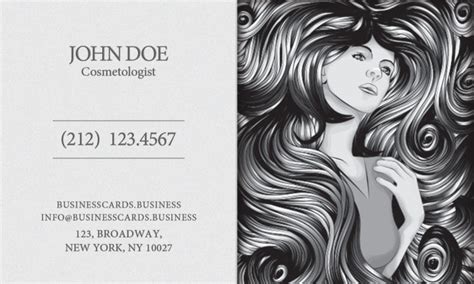 Free Cosmetology Business Card Template PSD : Business Cards Templates