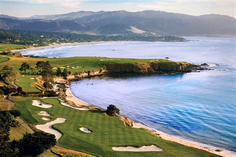 Pebble Beach Golf Links, Aerial 2 - Joann Dost Golf Editions