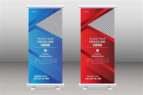 Corporate Business Roll Up Stand Banner Template Design For Vector ...