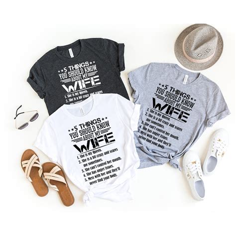 Husband and Wife Shirt Funny Husband Gift Funny Wife T - Etsy