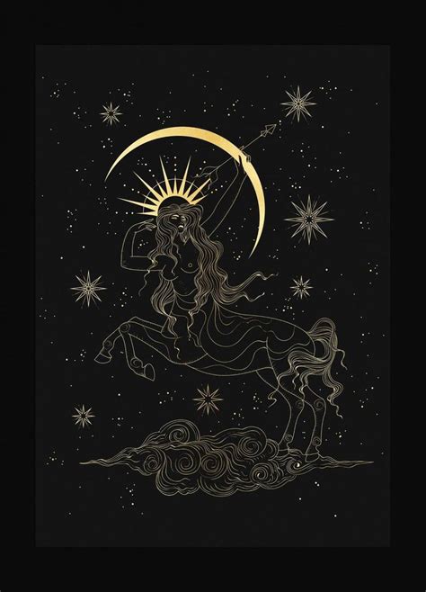 Sagittarius Goddess Art Print - Cocorrina | Arte sagitário, Arte da lua ...