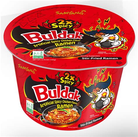 Samyang Buldak 2X Spicy Hot Chicken Flavor Instant Ramen, 3.7 oz, Big ...