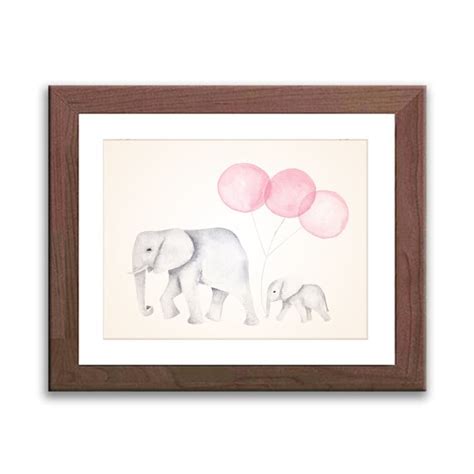 Elephant Nursery Painting Print Nursery Art Baby Elephant