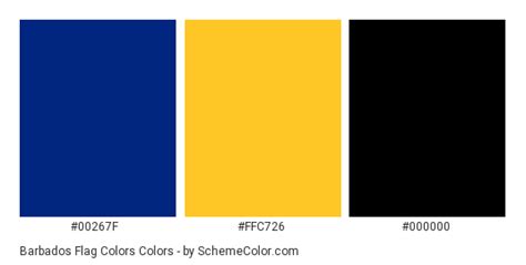 Barbados Flag Colors » Country Flags » SchemeColor.com