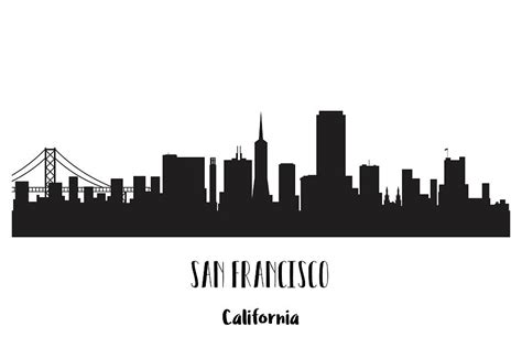 San Francisco skyline silhouette Digital Art by Beautiful Things - Fine ...