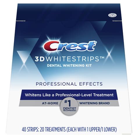 Crest 3D Whitestrips Professional Effects Teeth Whitening Strips Kit ...