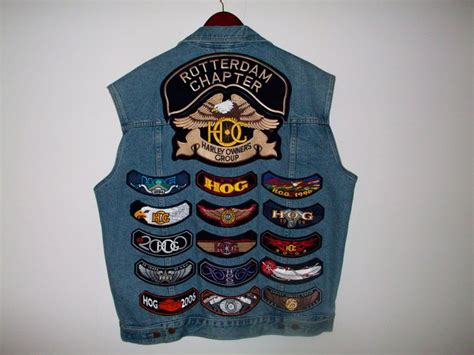 Denim Vest XL with Harley-Davidson HOG patches and pins - Catawiki