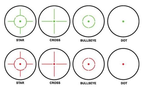 Red Rifle Scope Crosshairs