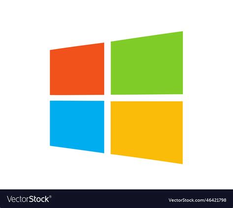 Windows microsoft symbol brand logo design Vector Image