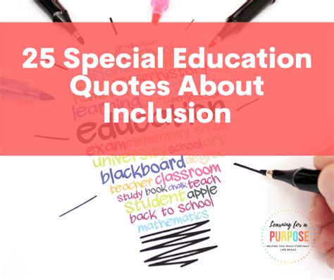 25 Special Education Quotes About Inclusion - Learning For A Purpose