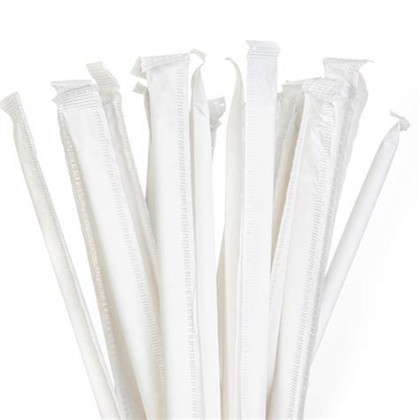 Biodegradable Paper Drinking Straws Individually Wrapped - paperstrawtech