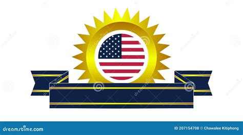 American flag Logo design stock vector. Illustration of stripes - 207154708