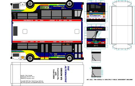 The Alterantive paper model bus transit image by Bastranz. DIY paper ...