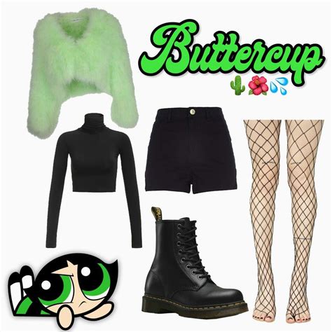 Buttercup outfit °⸙͎• | Powerpuff girls halloween costume, Powerpuff ...