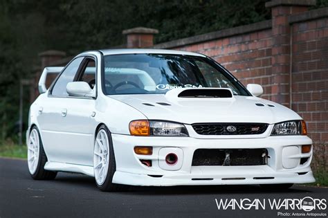 That Frozen White Subaru Impreza STI - Wangan Warriors