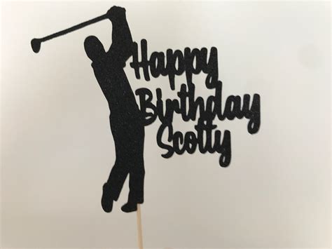 Golf cake topper Golf theme party Golfer cake topper Mens | Etsy