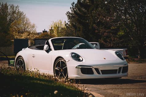 White Porsche 911 Convertible - BenLevy.com