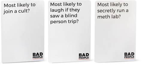 Games – Bad People - The Party Game You Probably Shouldn't Play