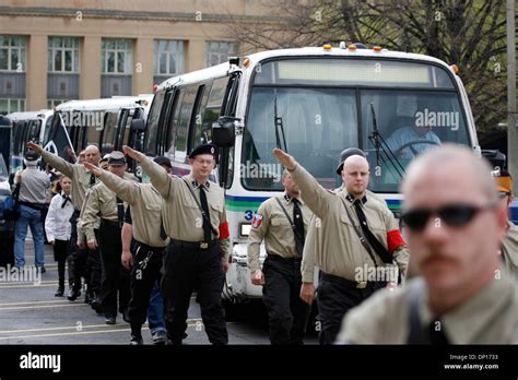 Apr 22, 2006; Lansing, MI, USA; The National Socialist Movement, a ...