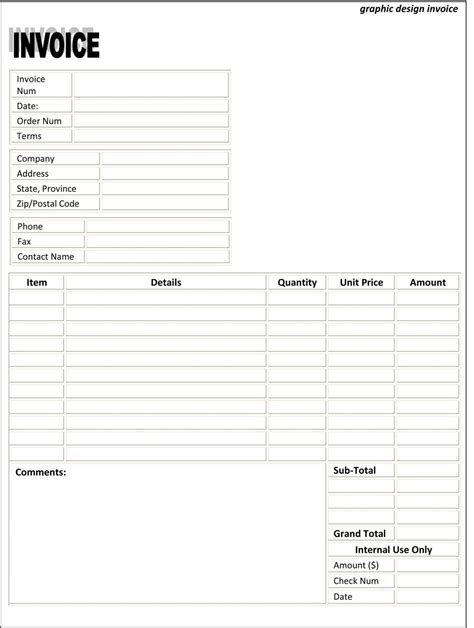 Microsoft word invoice template free download - horskin