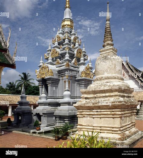 Wat Mahathat in Chaiya, Thailand, Southeast Asia, Asia Stock Photo - Alamy