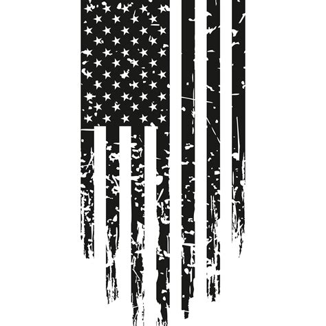 Distressed Black And White American Flag Svg Vector Cut File Etsy ...