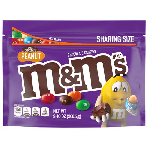 Save on M&M's Dark Chocolate Peanut Candies Sharing Size Order Online ...