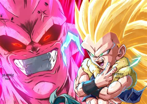 Dragon Ball Z - (OC) Gotenks VS Super Buu by me - DRAGON BALL Z: KAKAROT