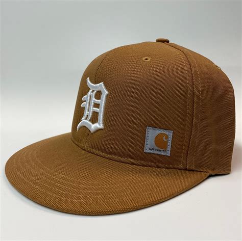 Detroit D Tigers Carhartt snapback cap Baseball cap | Etsy