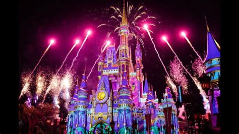 Disney Enchantment Magic Kingdom Fireworks 50TH - YouTube