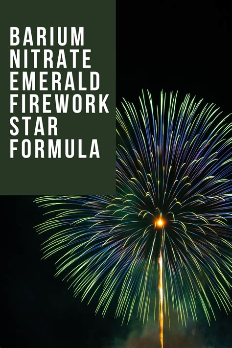 Cheap Barium Nitrate Emerald Star Formula | Firework star, Fireworks, Stars