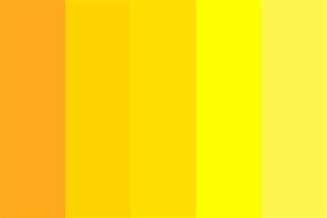 Bright Yellow - Lemon Yellow Color Palette