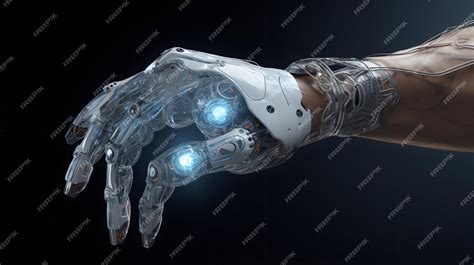 Premium AI Image | Artificial Intelligence Robot Hand created with ...