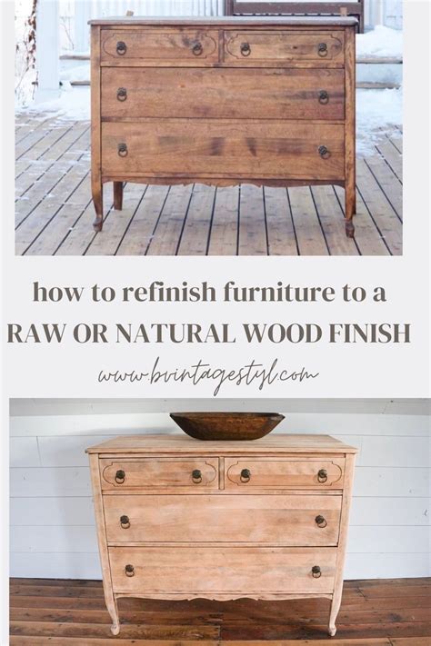 How to Refinish Wood Furniture | Easy Step by Step Guide | B Vintage Style