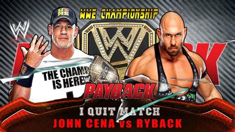 WWE Payback 2013 John cena vs Ryback (WWE Championship) Full Match HD ...