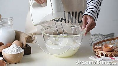 Whisking Egg Whites and Granulated Sugar Stock Footage - Video of ...