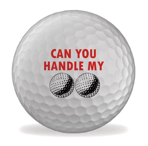 Handle Balls Fun Novelty Funny Printed Golf Balls Fun Novelty | Etsy