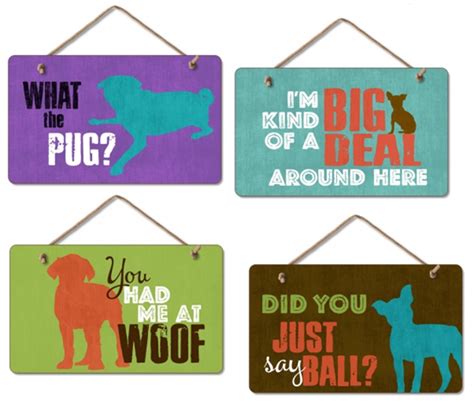 Cute & Funny Wooden Signs for Dog Lovers $9.99 Shipped ($17.99 reg ...