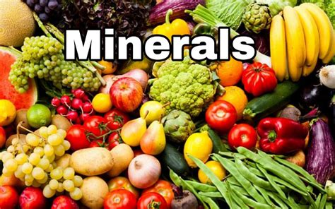 What Are Minerals In Food